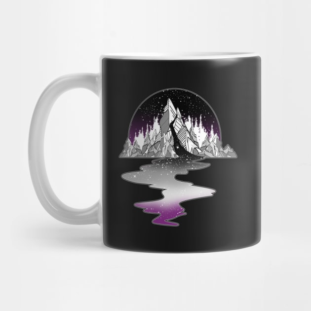 Asexual Flag Mountain River by Psitta